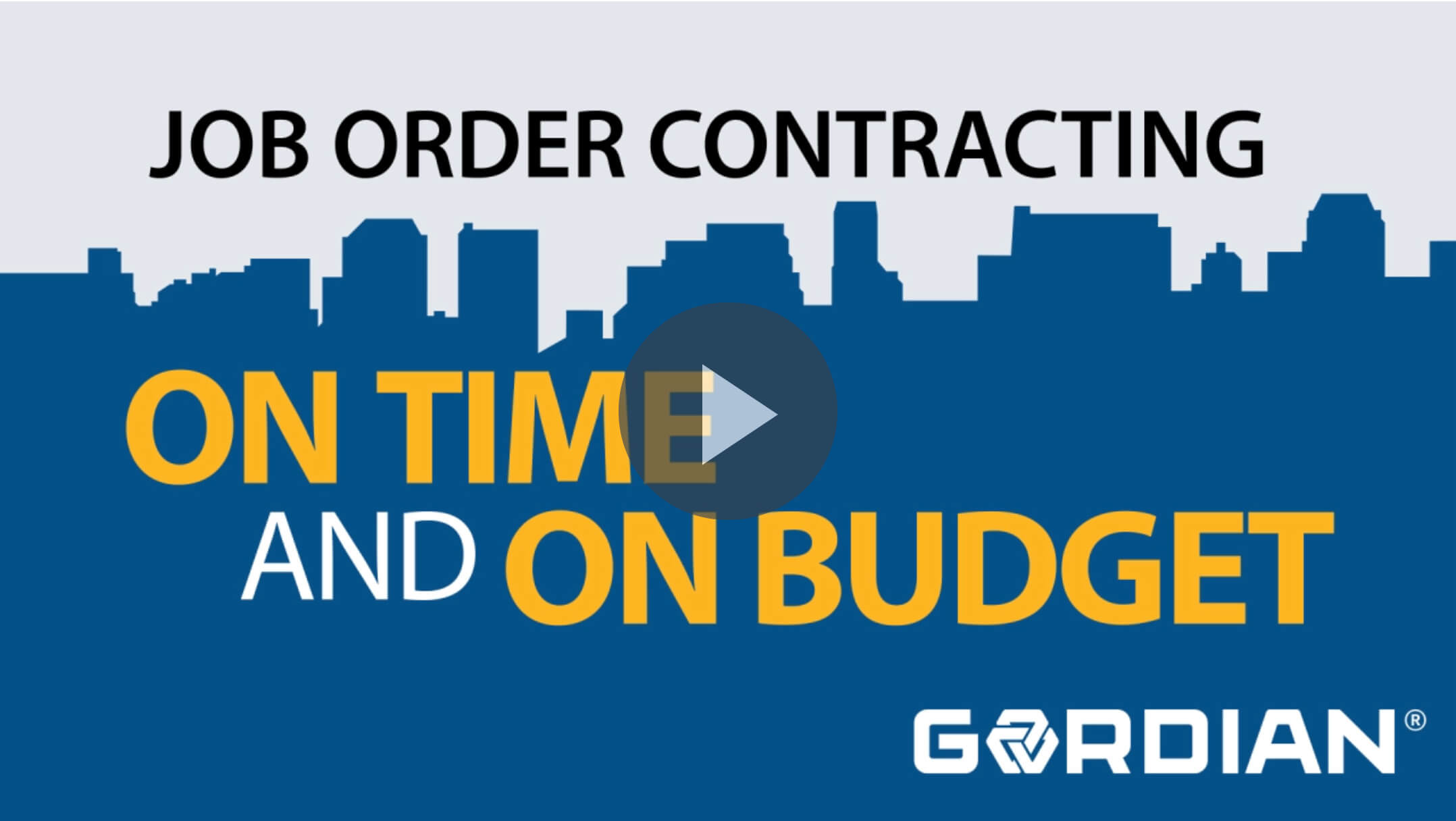The Benefits of Job Order Contracting Video
