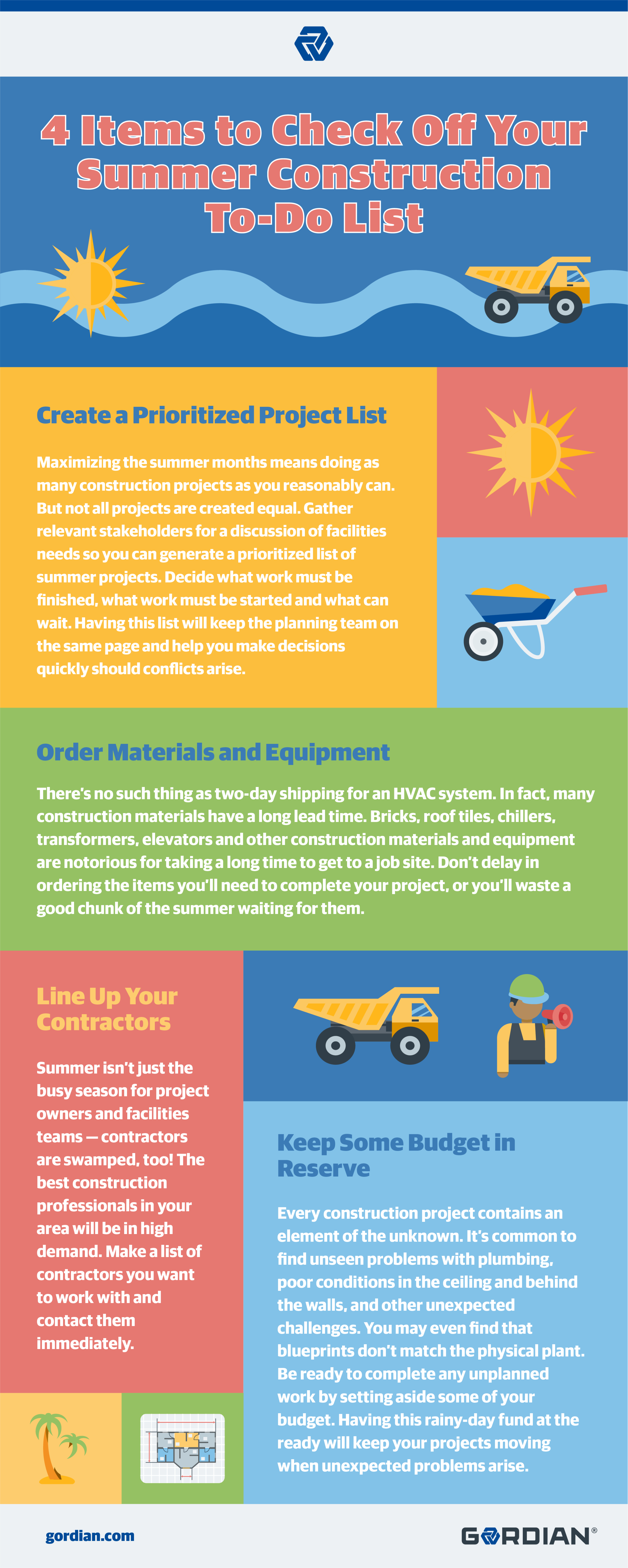 4 Important Items To Check Off Your Summer Construction To Do List Gordian