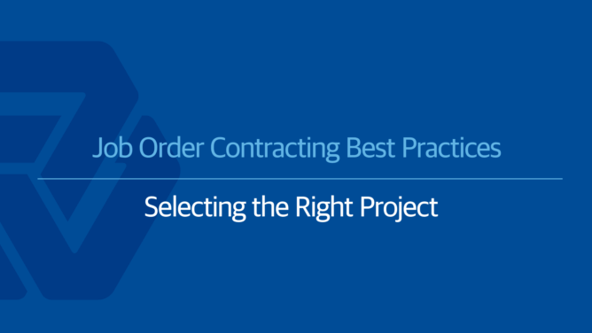 Job Order Contracting Best Practices: JOC Project Identification