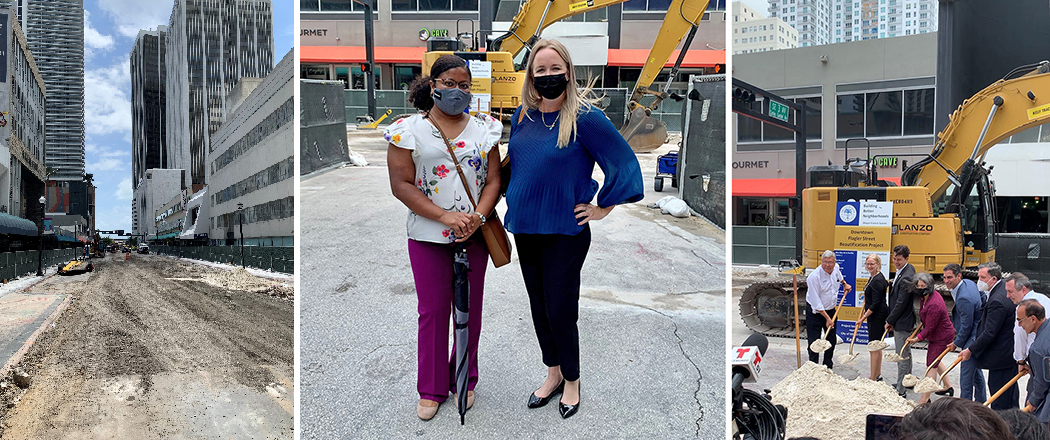 The City of Miami Uses Gordian’s Job Order Contracting to Expedite Progress on Flagler Street Beautification and Reconstruction Project 1 Gordian was well represented at the Downtown Flagler Street Beautification Project official groundbreaking ceremony this week by Account Managers Wendy Jaramillo and Alana Garcia. It’s an honor to be assisting this huge initiative to revitalize and enhance this historic street in the heart of Downtown Miami.