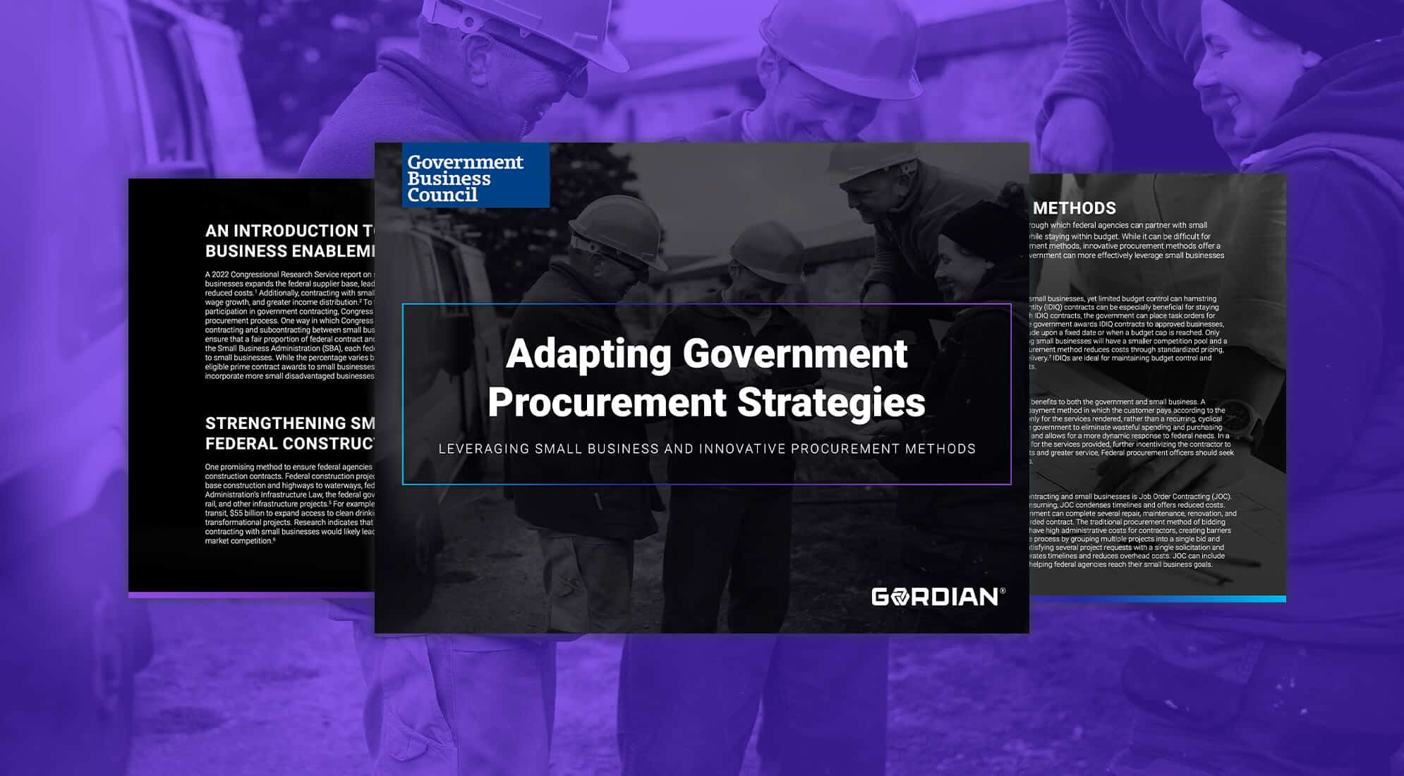 Federal Small Business Enablement through Innovative Procurement Methods 1