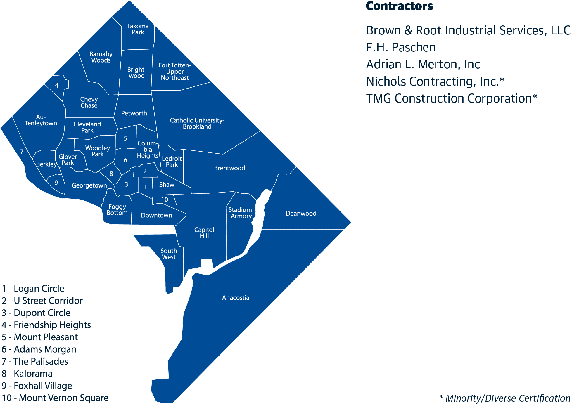 Washington, D.C. Sourcewell Contractor Service Map