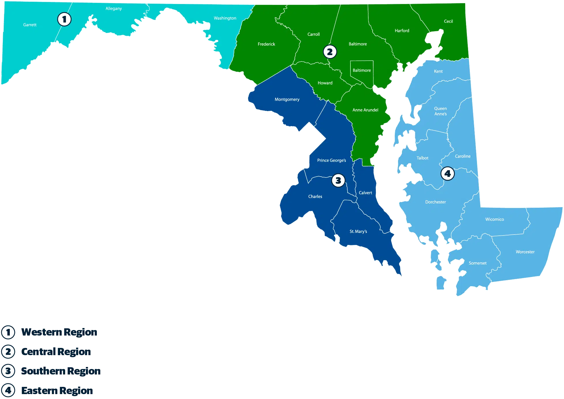 Maryland DGS Contractor Service Map