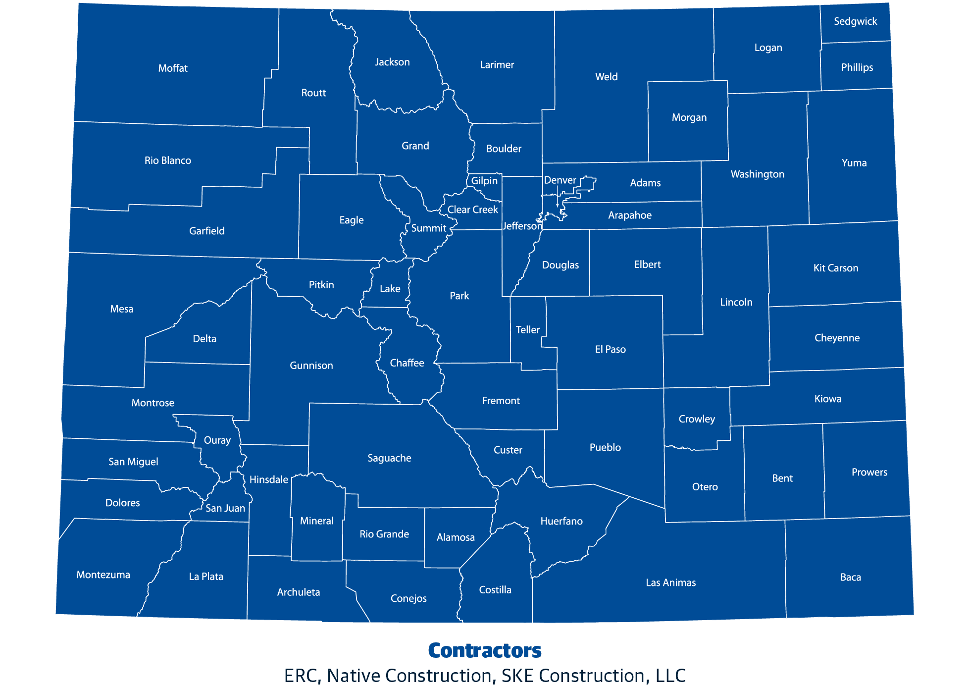 BuyBoard Colorado Contractor Service Map