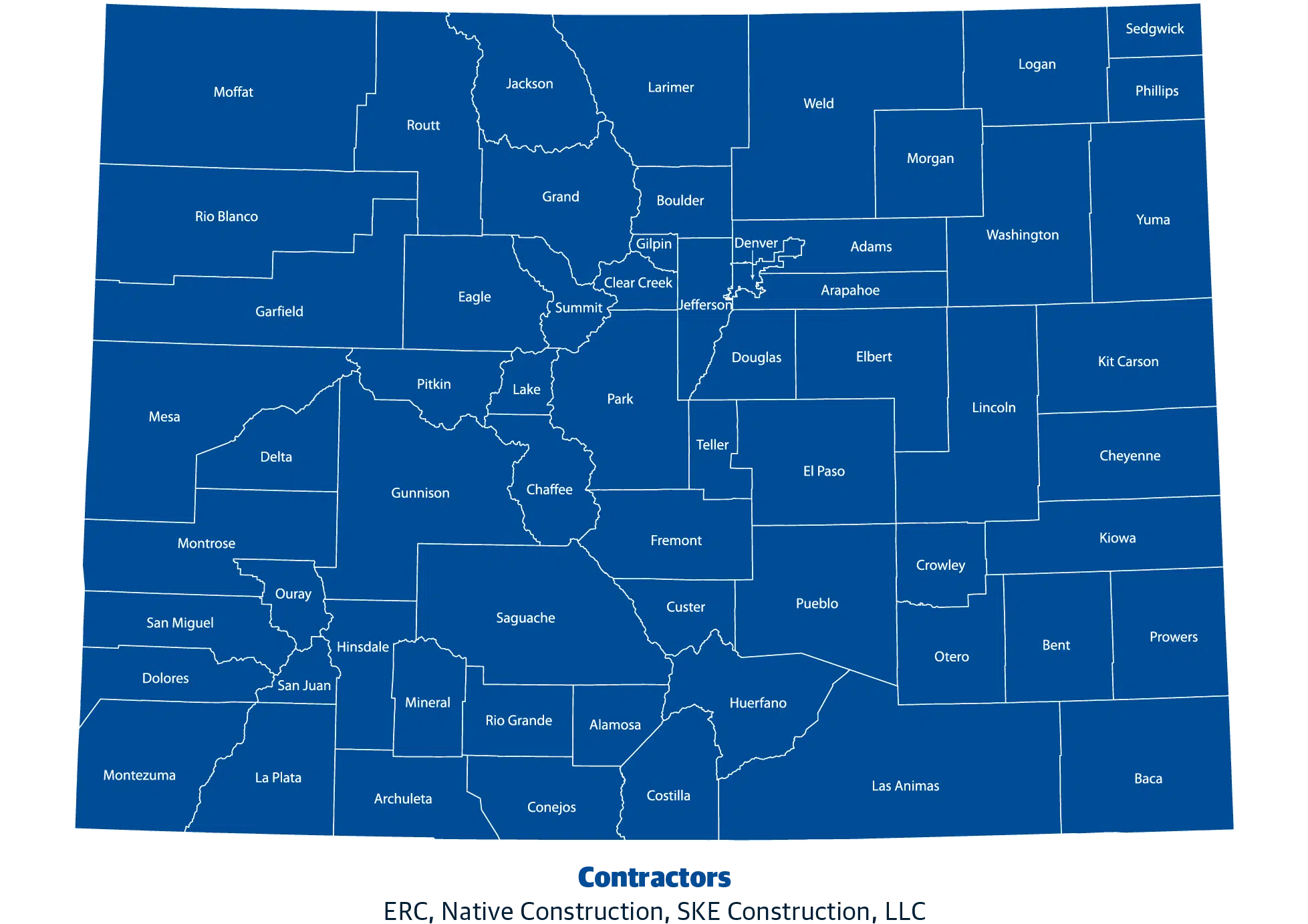 BuyBoard Colorado Contractor Service Map