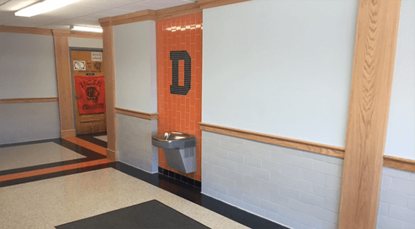 School Renovates Hallway Over Summer Break With ezIQC® 1