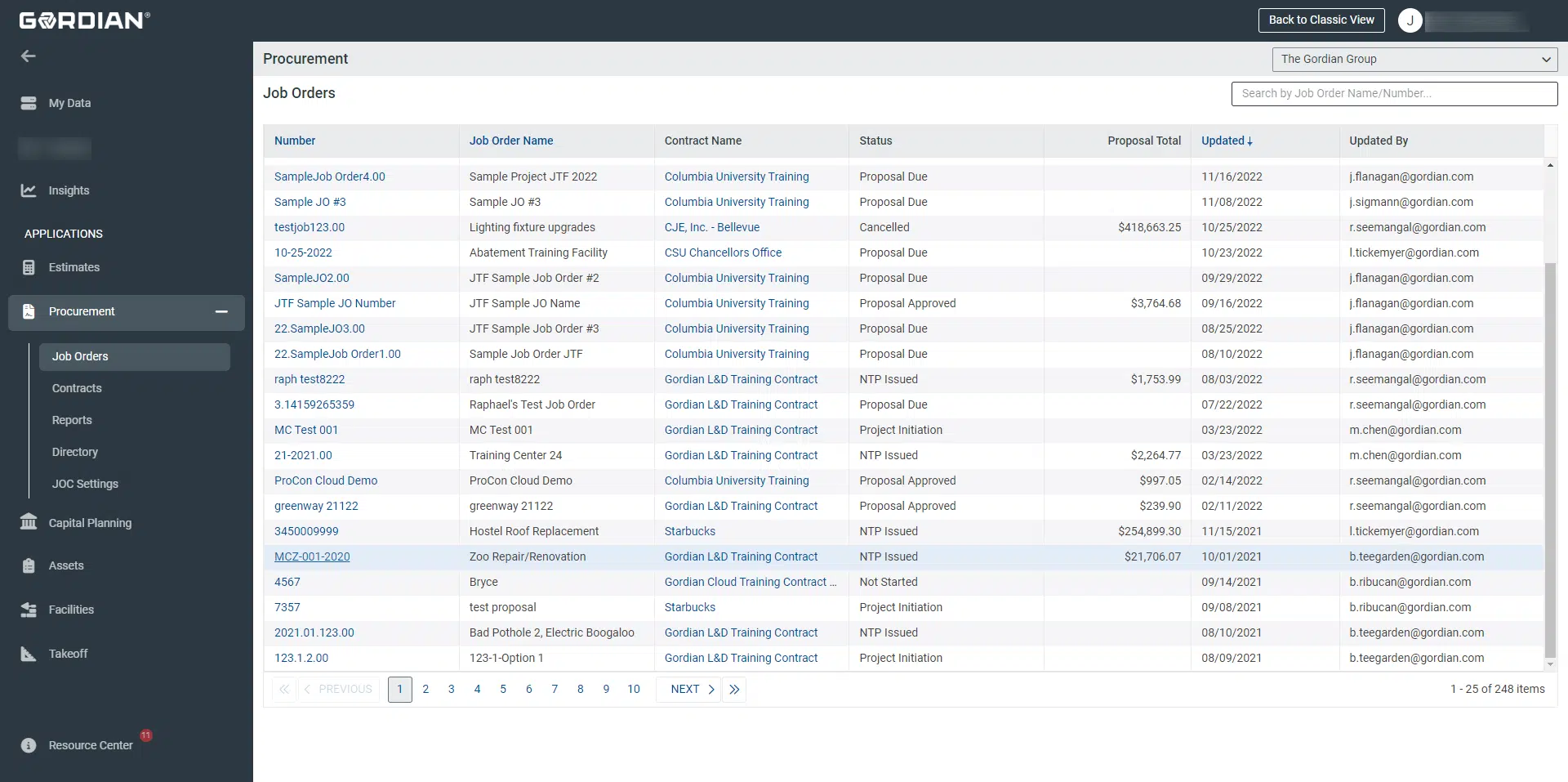 Explore Gordian Cloud Platform 5