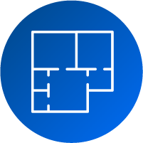 Estimate by square foot icon
