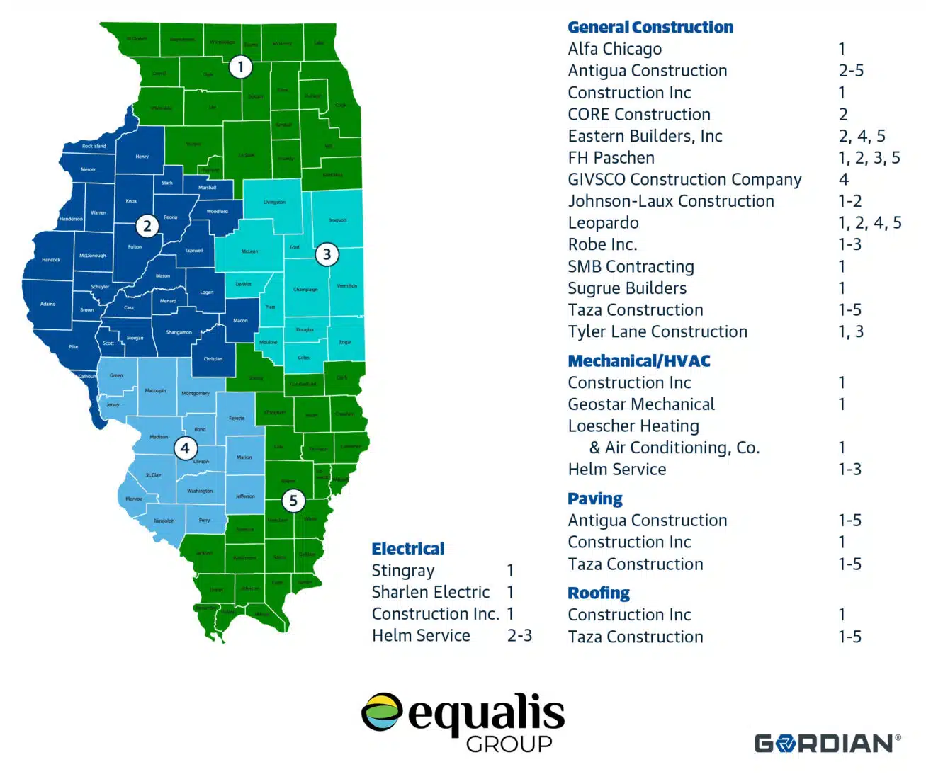 MAP_IL-Equalis-Gordian Equalis Group Awards Gordian’s Job Order Contracts to Newly Selected Contractors Across Illinois 1